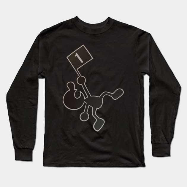 Mr. Game and Watch Long Sleeve T-Shirt by hybridmink